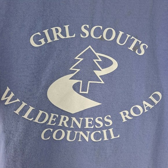 Girl Scouts Wilderness Road Council Lavender Purple Women's Adult T-shirt L - Picture 4 of 6